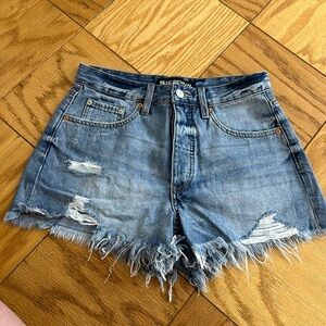 Blue revival brand jean shorts size 26